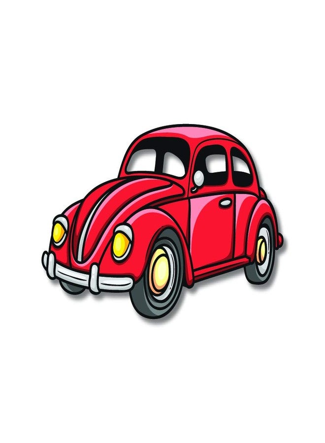 Bhai Please Beetle Vintage Car Wooden Fridge Magnet - Image 1
